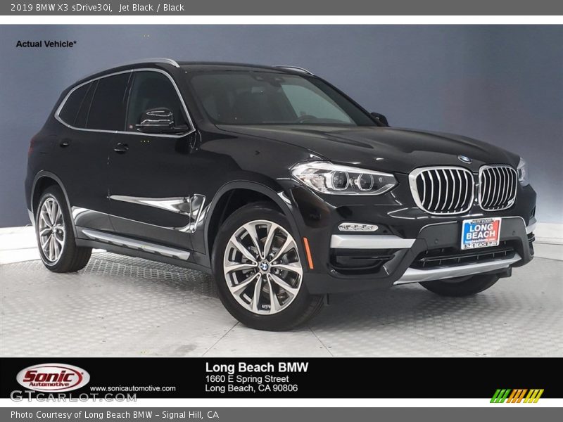Jet Black / Black 2019 BMW X3 sDrive30i