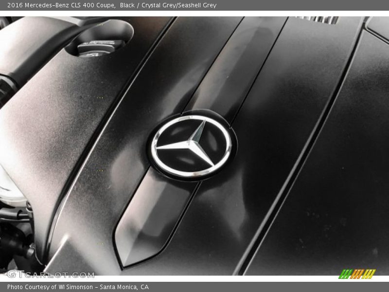 Black / Crystal Grey/Seashell Grey 2016 Mercedes-Benz CLS 400 Coupe