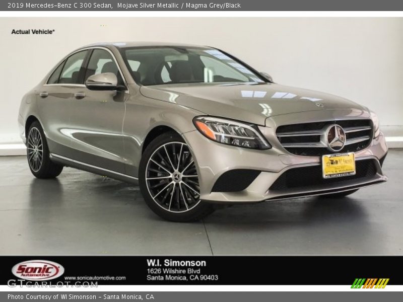 Mojave Silver Metallic / Magma Grey/Black 2019 Mercedes-Benz C 300 Sedan