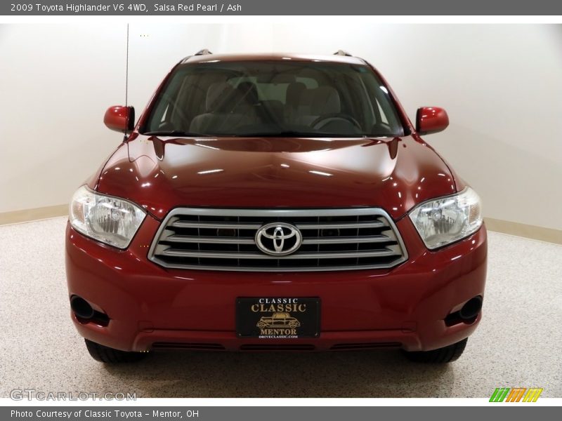 Salsa Red Pearl / Ash 2009 Toyota Highlander V6 4WD