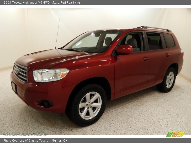 Salsa Red Pearl / Ash 2009 Toyota Highlander V6 4WD
