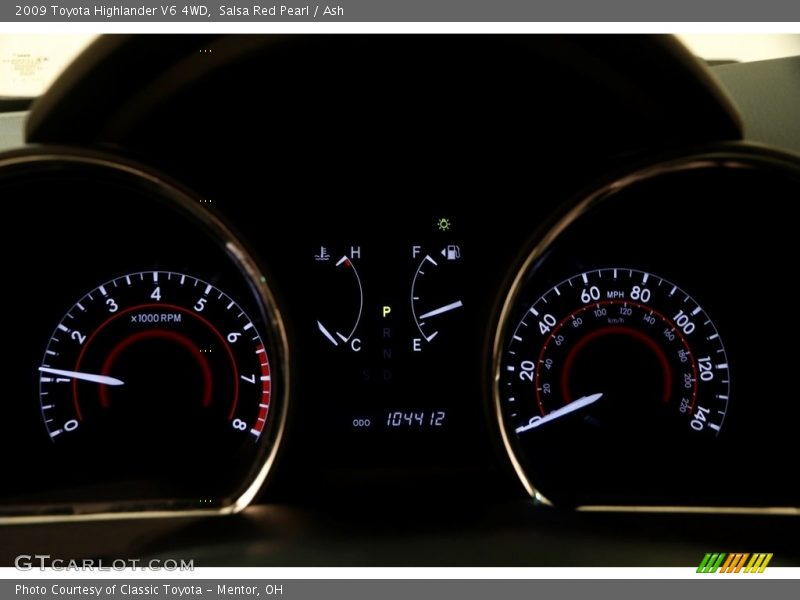Salsa Red Pearl / Ash 2009 Toyota Highlander V6 4WD