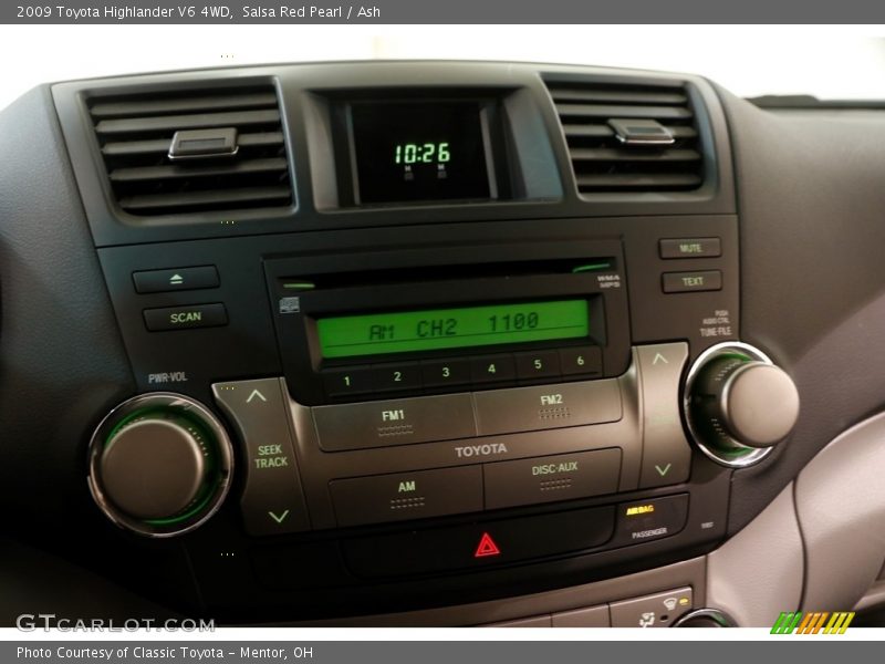Salsa Red Pearl / Ash 2009 Toyota Highlander V6 4WD