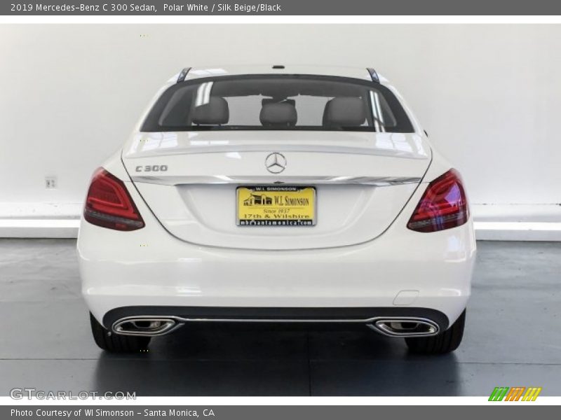 Polar White / Silk Beige/Black 2019 Mercedes-Benz C 300 Sedan