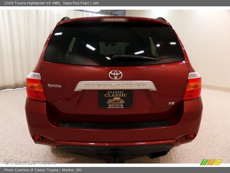 Salsa Red Pearl / Ash 2009 Toyota Highlander V6 4WD