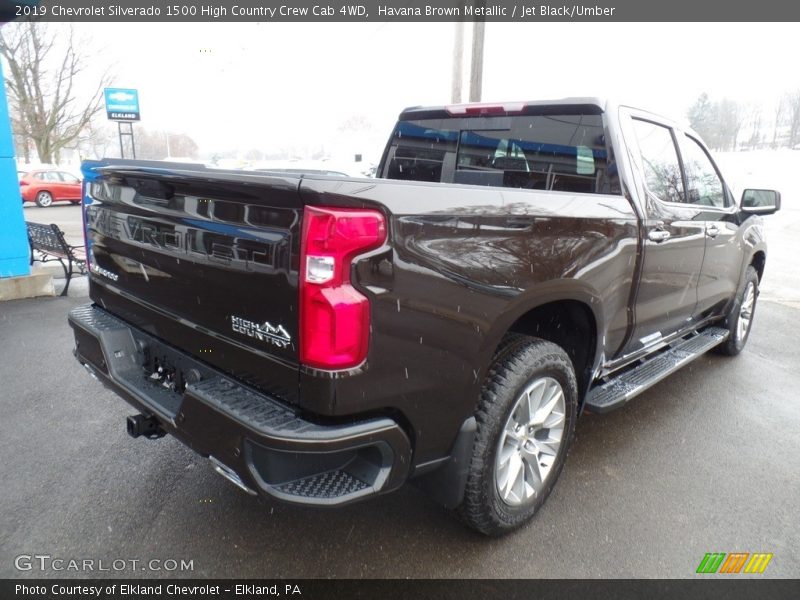 Havana Brown Metallic / Jet Black/Umber 2019 Chevrolet Silverado 1500 High Country Crew Cab 4WD