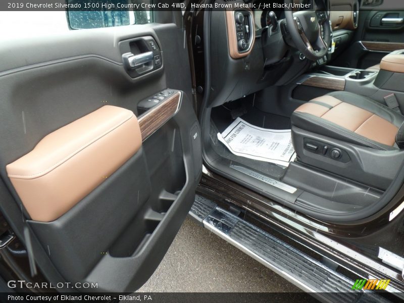 Havana Brown Metallic / Jet Black/Umber 2019 Chevrolet Silverado 1500 High Country Crew Cab 4WD