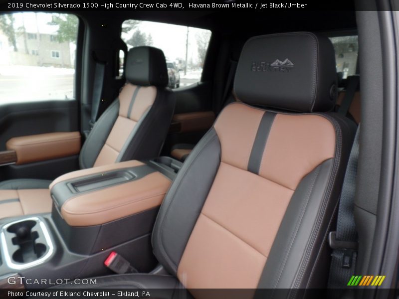 Havana Brown Metallic / Jet Black/Umber 2019 Chevrolet Silverado 1500 High Country Crew Cab 4WD
