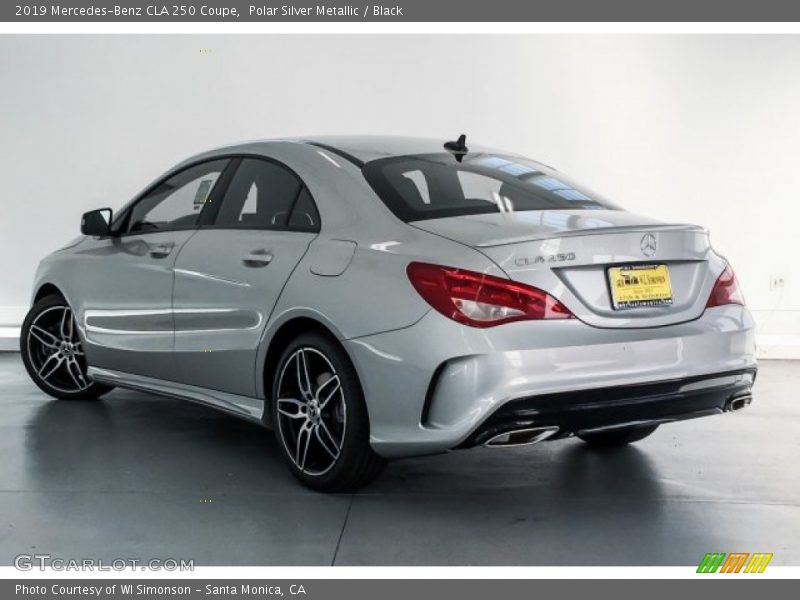 Polar Silver Metallic / Black 2019 Mercedes-Benz CLA 250 Coupe