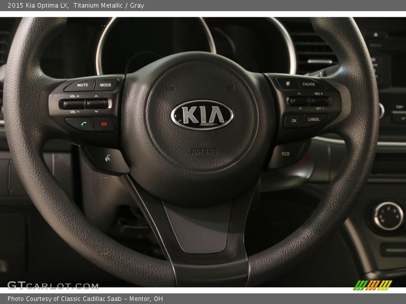 Titanium Metallic / Gray 2015 Kia Optima LX