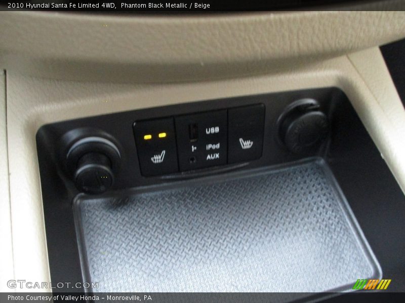 Phantom Black Metallic / Beige 2010 Hyundai Santa Fe Limited 4WD