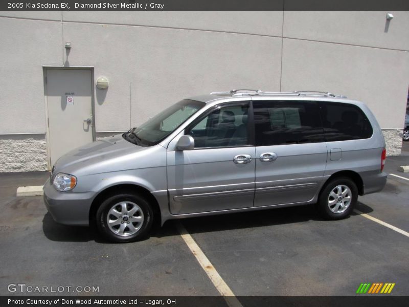 Diamond Silver Metallic / Gray 2005 Kia Sedona EX