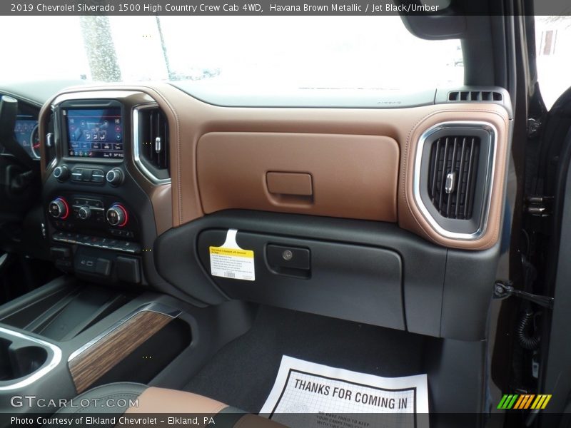 Havana Brown Metallic / Jet Black/Umber 2019 Chevrolet Silverado 1500 High Country Crew Cab 4WD