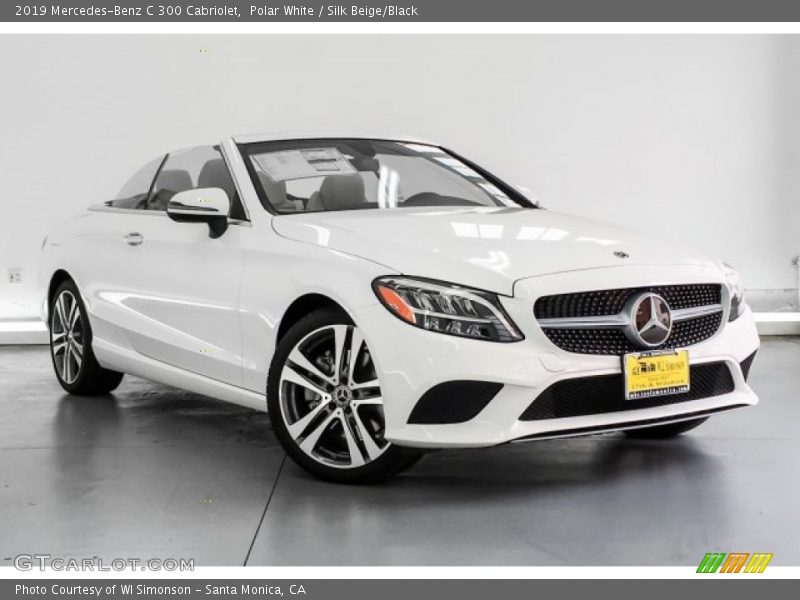 Polar White / Silk Beige/Black 2019 Mercedes-Benz C 300 Cabriolet