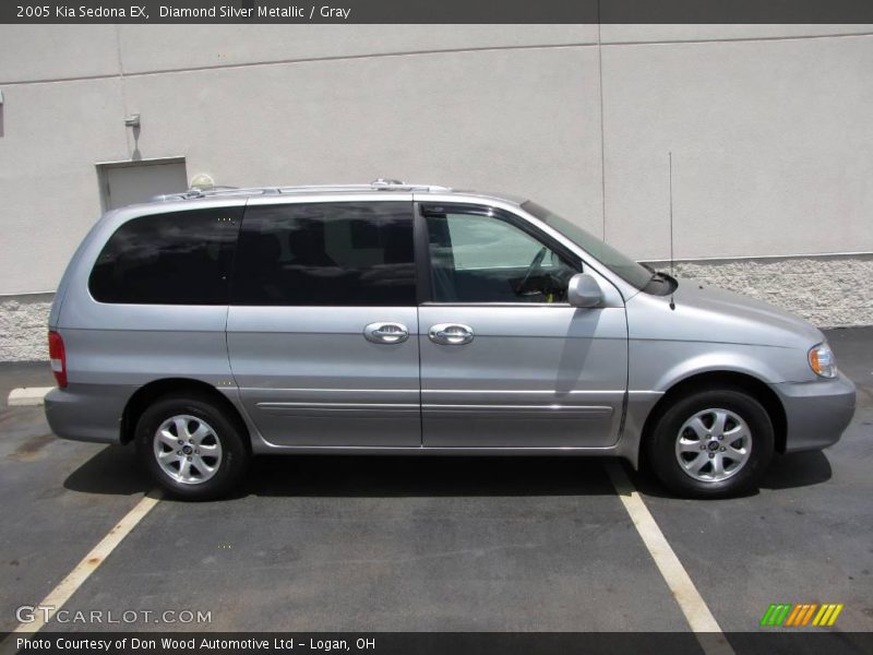 Diamond Silver Metallic / Gray 2005 Kia Sedona EX