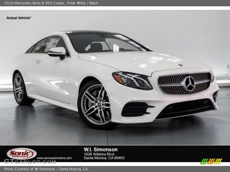 Polar White / Black 2019 Mercedes-Benz E 450 Coupe