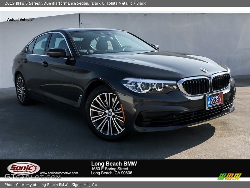 Dark Graphite Metallic / Black 2019 BMW 5 Series 530e iPerformance Sedan