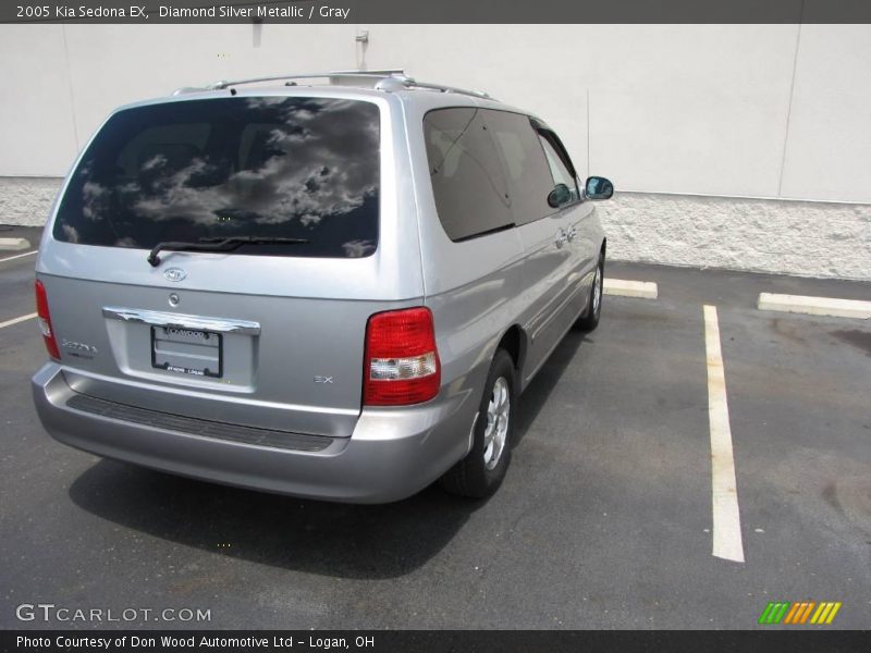 Diamond Silver Metallic / Gray 2005 Kia Sedona EX