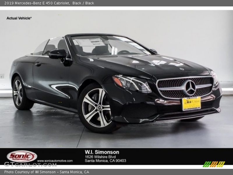Black / Black 2019 Mercedes-Benz E 450 Cabriolet