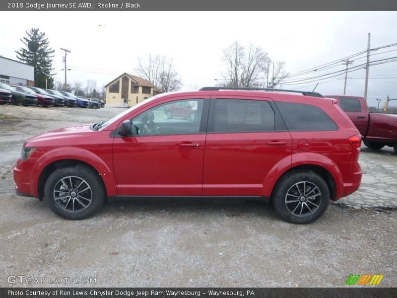 Redline / Black 2018 Dodge Journey SE AWD
