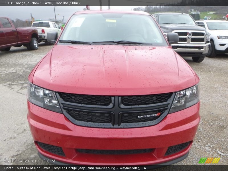 Redline / Black 2018 Dodge Journey SE AWD
