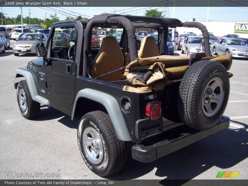 Black / Khaki 1998 Jeep Wrangler Sport 4x4