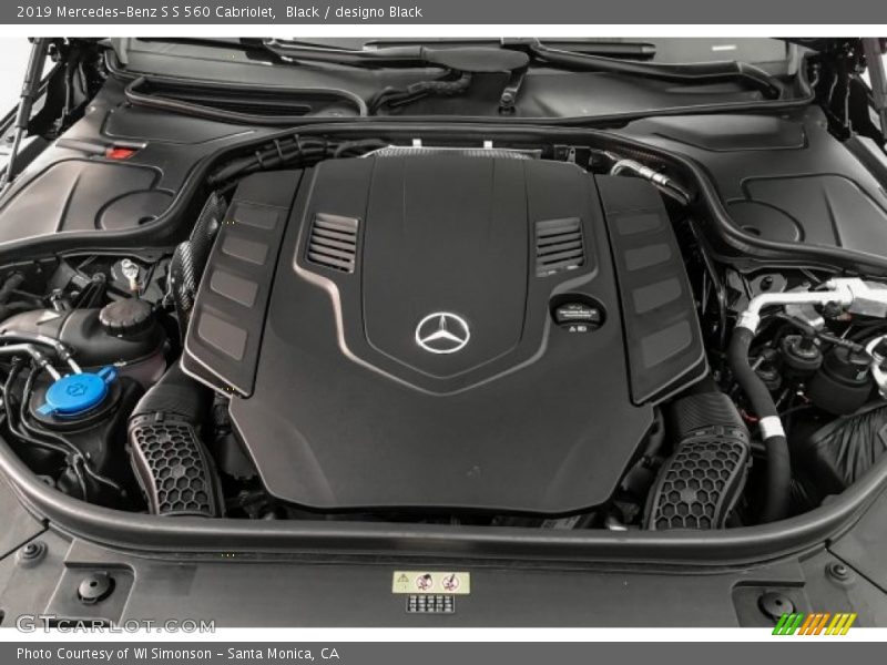  2019 S S 560 Cabriolet Engine - 4.0 Liter biturbo DOHC 32-Valve VVT V8