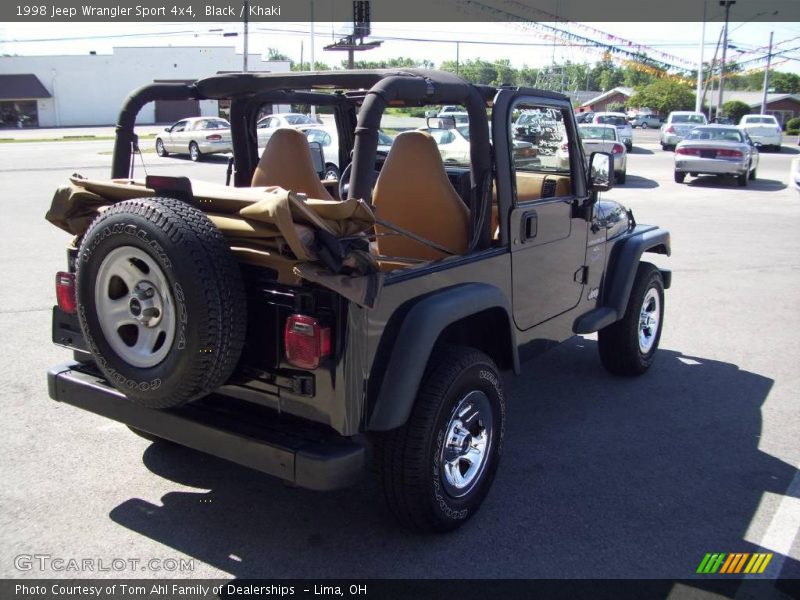 Black / Khaki 1998 Jeep Wrangler Sport 4x4