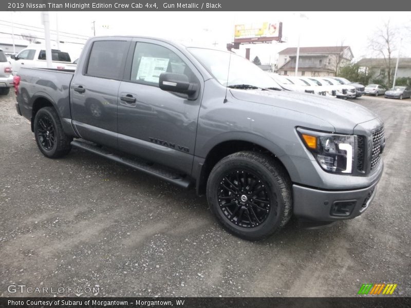Gun Metallic / Black 2019 Nissan Titan Midnight Edition Crew Cab 4x4