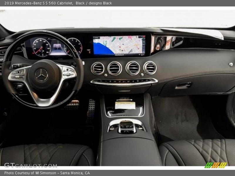 Dashboard of 2019 S S 560 Cabriolet