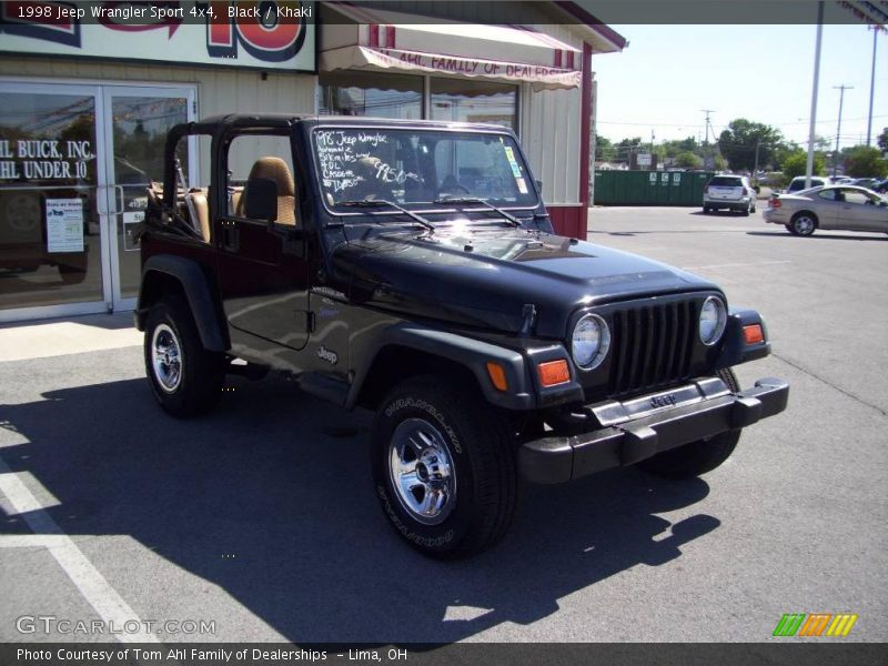 Black / Khaki 1998 Jeep Wrangler Sport 4x4