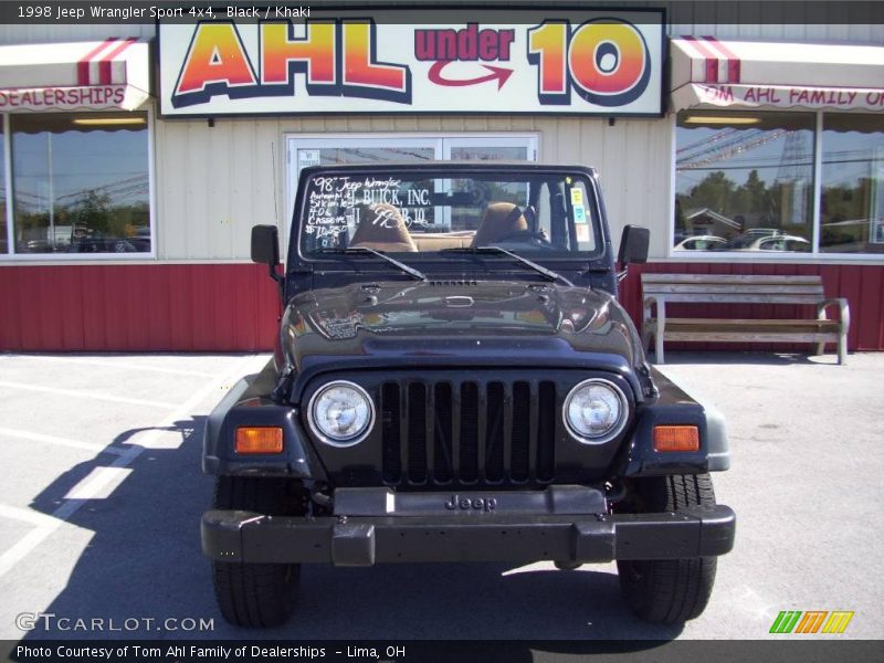 Black / Khaki 1998 Jeep Wrangler Sport 4x4