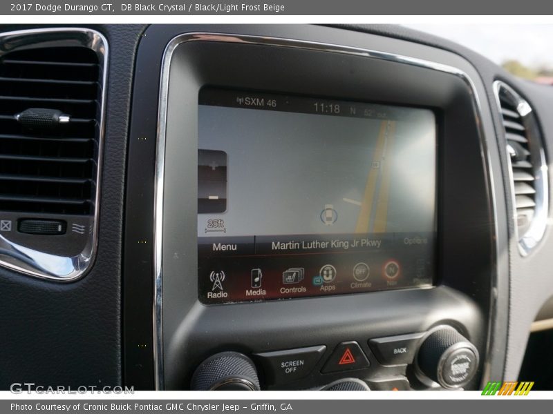 DB Black Crystal / Black/Light Frost Beige 2017 Dodge Durango GT