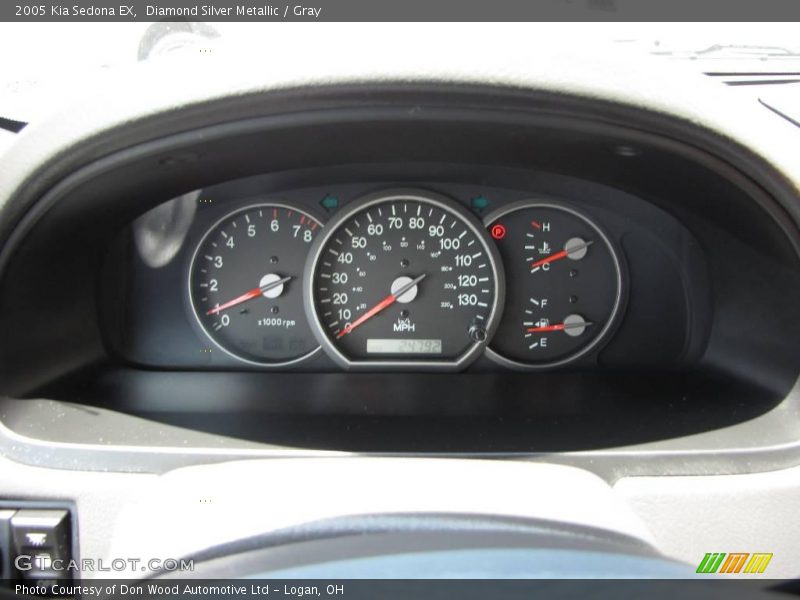 Diamond Silver Metallic / Gray 2005 Kia Sedona EX