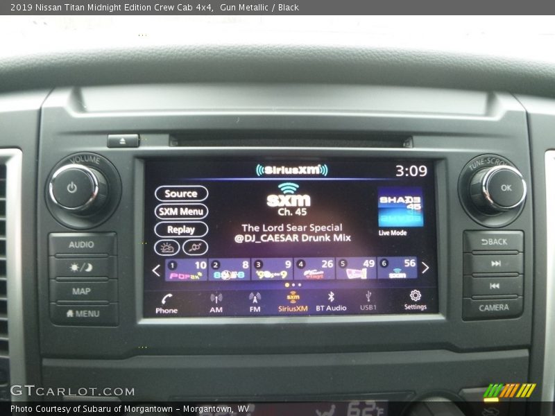 Controls of 2019 Titan Midnight Edition Crew Cab 4x4
