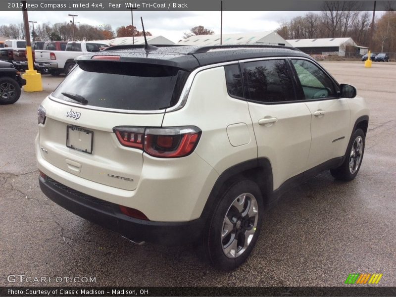 Pearl White Tri–Coat / Black 2019 Jeep Compass Limited 4x4