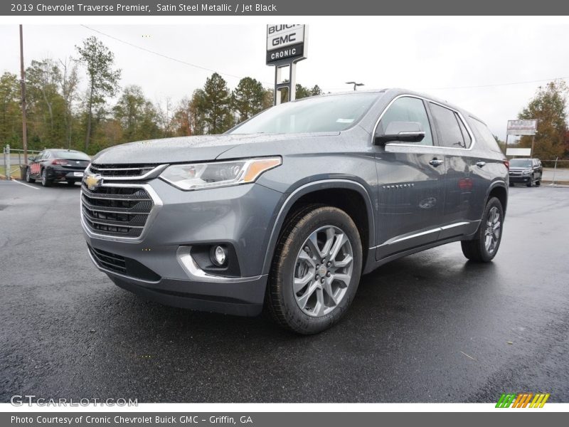 Satin Steel Metallic / Jet Black 2019 Chevrolet Traverse Premier