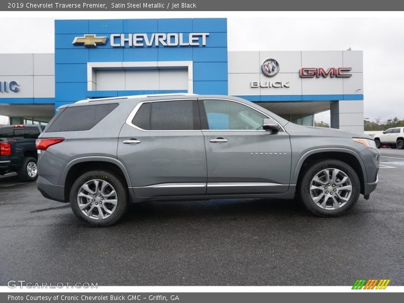 Satin Steel Metallic / Jet Black 2019 Chevrolet Traverse Premier