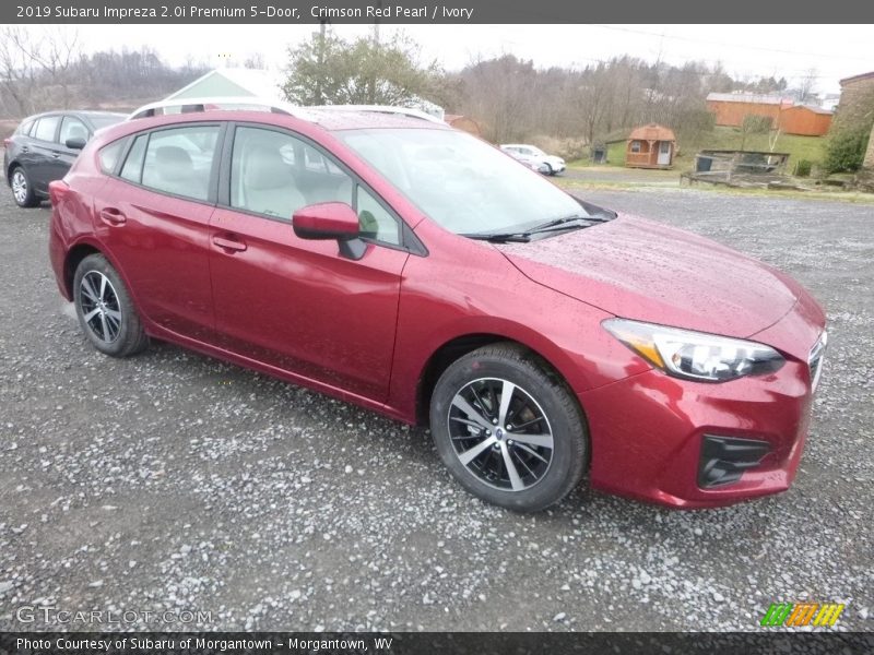 Crimson Red Pearl / Ivory 2019 Subaru Impreza 2.0i Premium 5-Door