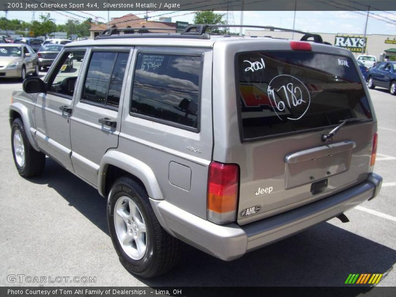 Silverstone Metallic / Agate 2001 Jeep Cherokee Sport 4x4