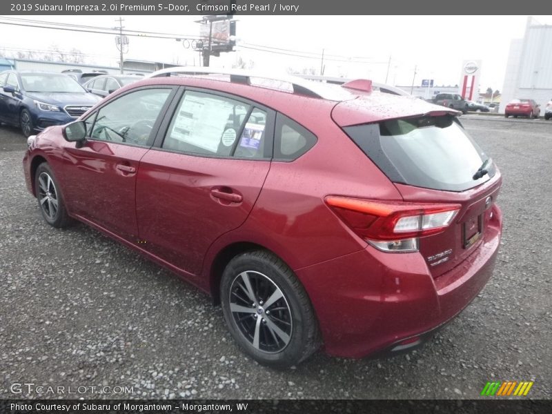 Crimson Red Pearl / Ivory 2019 Subaru Impreza 2.0i Premium 5-Door