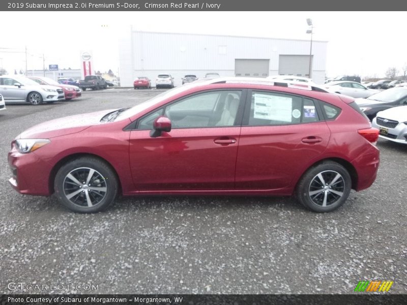 Crimson Red Pearl / Ivory 2019 Subaru Impreza 2.0i Premium 5-Door