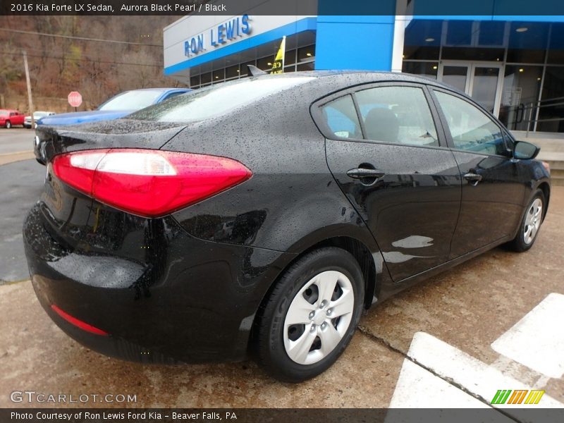 Aurora Black Pearl / Black 2016 Kia Forte LX Sedan