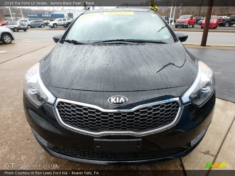 Aurora Black Pearl / Black 2016 Kia Forte LX Sedan