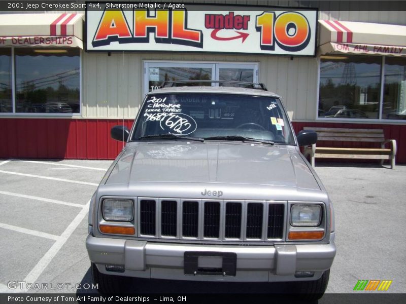 Silverstone Metallic / Agate 2001 Jeep Cherokee Sport 4x4