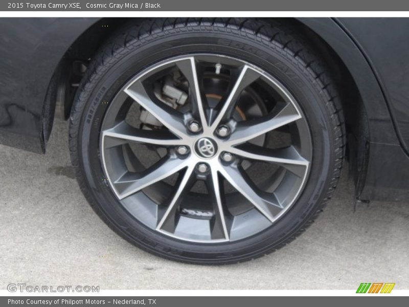 Cosmic Gray Mica / Black 2015 Toyota Camry XSE