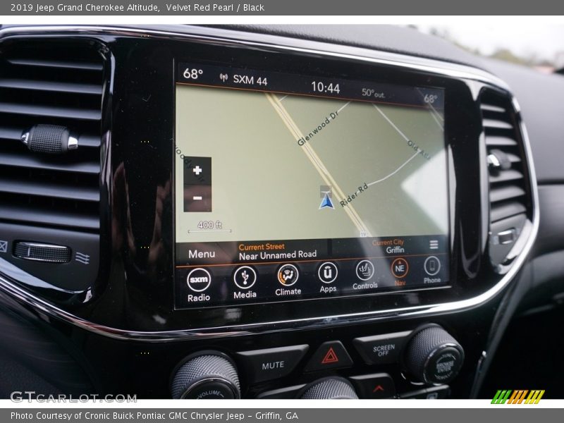 Navigation of 2019 Grand Cherokee Altitude