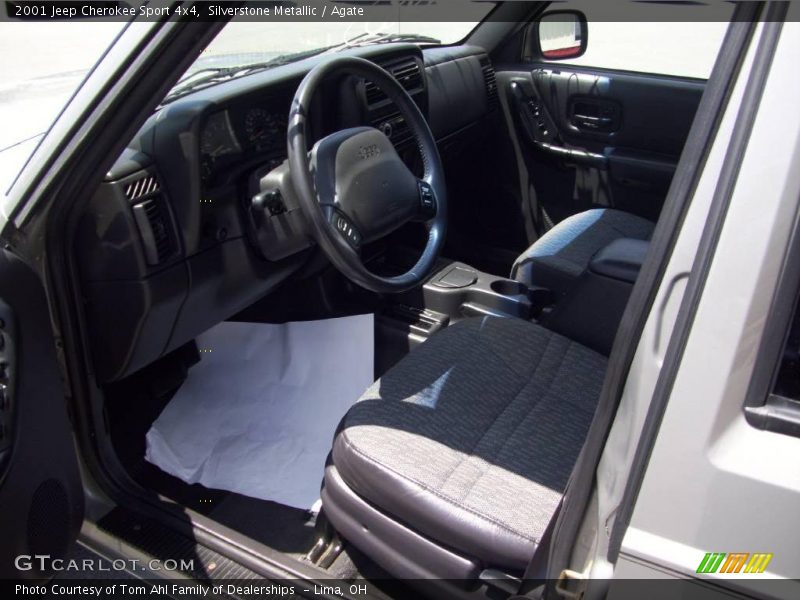 Silverstone Metallic / Agate 2001 Jeep Cherokee Sport 4x4