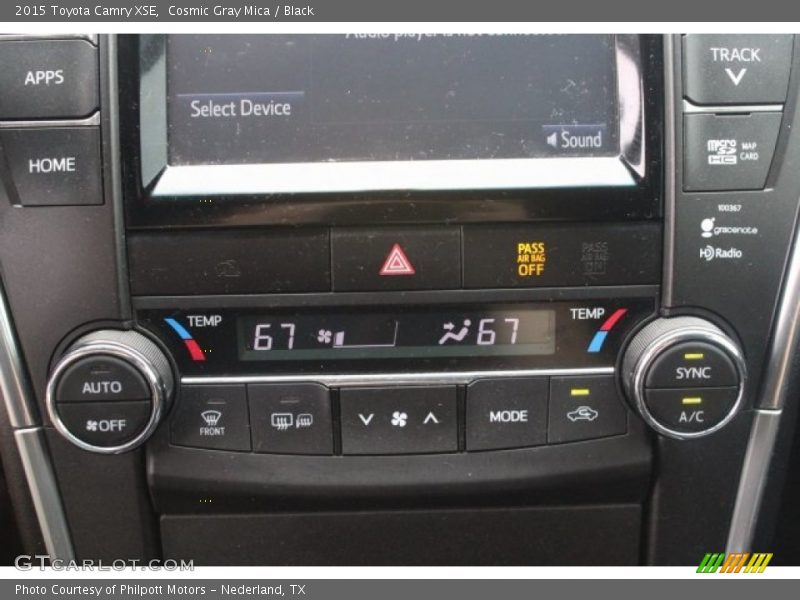 Cosmic Gray Mica / Black 2015 Toyota Camry XSE