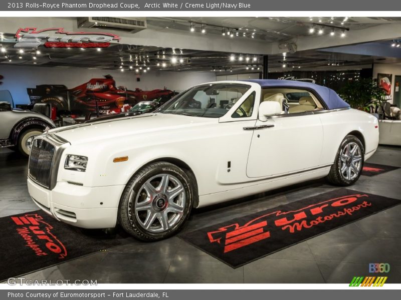 Arctic White / Creme Light/Navy Blue 2013 Rolls-Royce Phantom Drophead Coupe